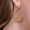 Culturesse Charmante Artsy Winding Serpent Earrings