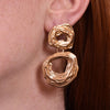 Culturesse Luella Golden Ripple Earrings