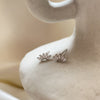 Culturesse Aliz Zircon Arch Stud Earrings (Silver)