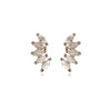 Culturesse Aliz Zircon Arch Stud Earrings (Silver)