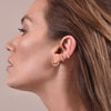 Culturesse Ciana Gold Filled Diamante Cuff Earrings