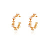 Culturesse Ciana Gold Filled Diamante Cuff Earrings