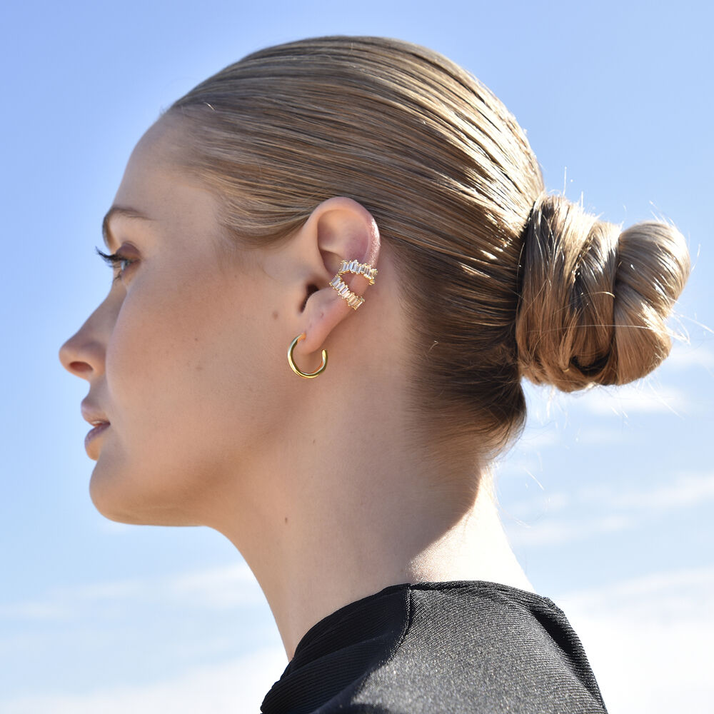 Culturesse Bria Austrian Zircon Cuff Earring (Single Piece)