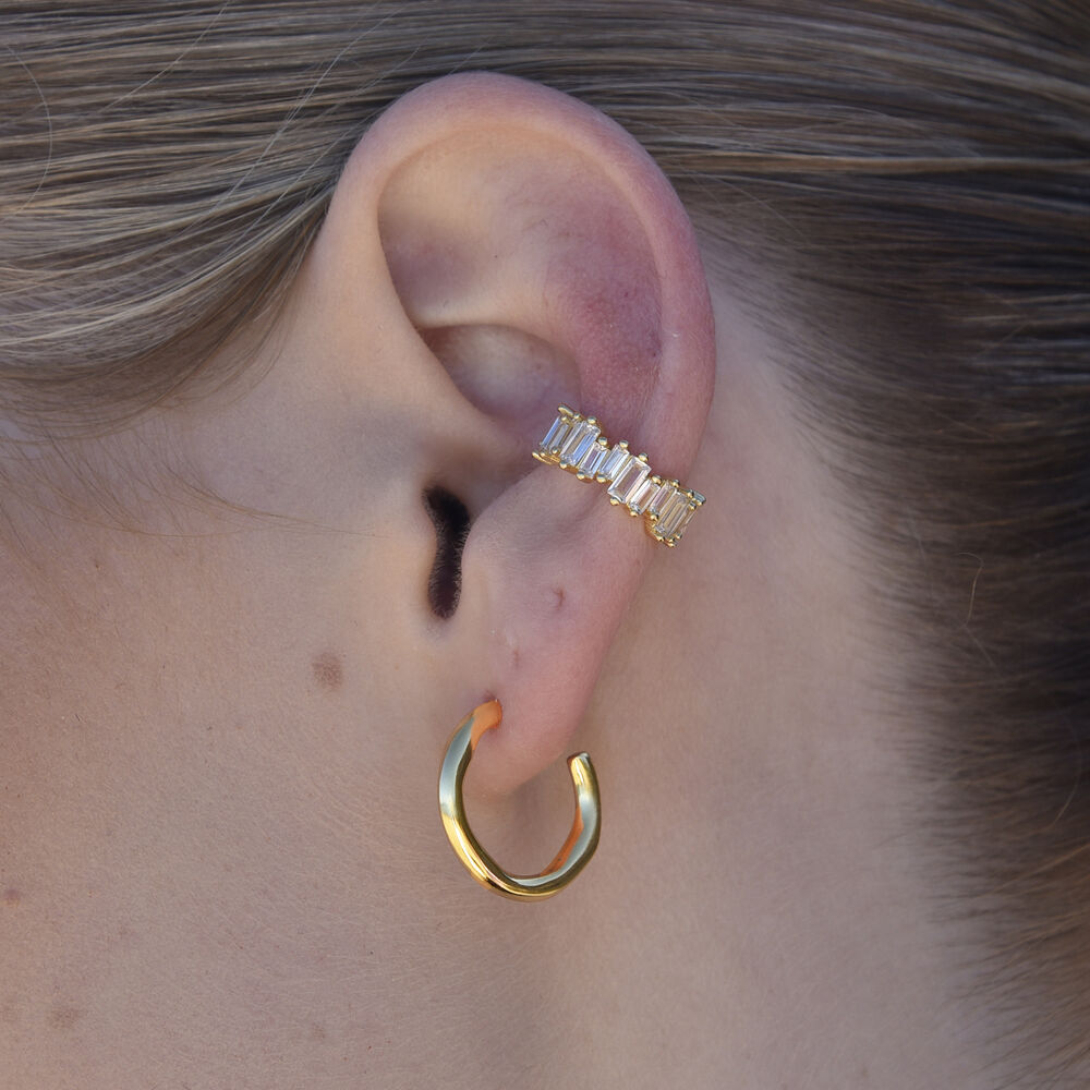 Culturesse Bria Austrian Zircon Cuff Earring (Single Piece)