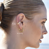 Culturesse Bria Austrian Zircon Cuff Earrings (Pair)