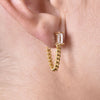 Culturesse Archer Modern Muse Loop Chain Earrings