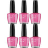 Beauty & Me Fairy Floss Vivid Pink Nail Polish 6 Pack Gloss 12ml Each
