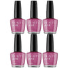 Beauty & Me Lollipop Deep Purple Nail Polish 6 Pack 12ml High Shine Long Wear