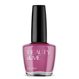 Beauty & Me Lollipop Deep Purple Nail Polish 12ml High Shine Quick Dry
