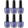 Beauty & Me Dark Blue Nail Polish 6 Pack 12ml Quick Dry High Gloss Finish