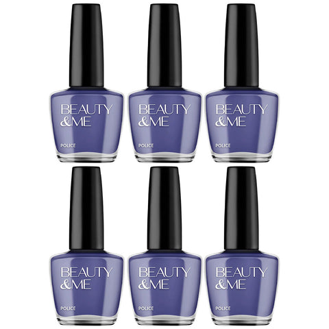 Beauty & Me Dark Blue Nail Polish 6 Pack 12ml Quick Dry High Gloss Finish