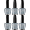 Beauty & Me Mid Grey Nail Polish Duo 6 Pack 12ml Quick Dry Gloss Finish