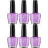 Beauty & Me Light Purple Nail Polish Duo 6 Pack 12ml Quick Dry Gloss Finish
