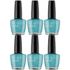 Beauty & Me Teal Green Nail Polish Duo 6 Pack 12ml Quick Dry Gloss Finish