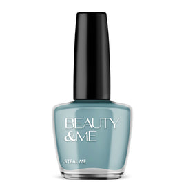 Beauty & Me Steal Me Soft Green Blue Nail Polish 12ml Quick Dry Gloss Finish