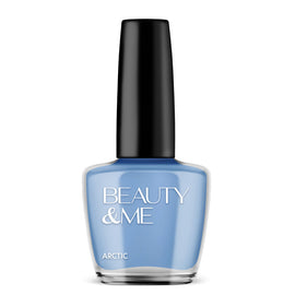 Beauty & Me Arctic Mid Blue Nail Polish 12ml Quick Dry Long Wear Gloss