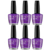 Beauty & Me Wicked Deep Purple Nail Polish Duo 6 Pack Quick Dry High Shine