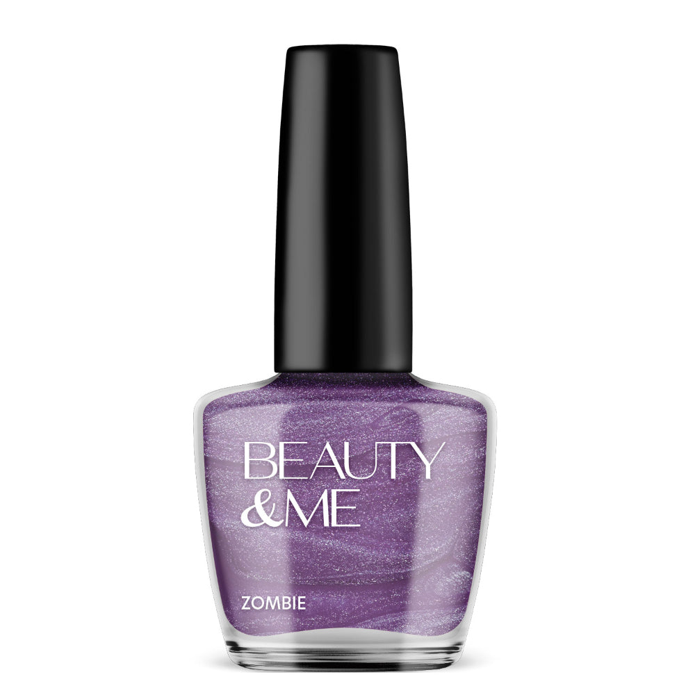 Beauty & Me 'Zombie' Two Tone Metallic Mid Purple Nail Polish 12ml