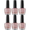 Beauty & Me Twinkle Two Tone Metallic Pink Bronze Nail Polish Duo 6 Pack