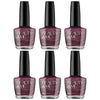 Beauty & Me Eras Deep Pink Metallic Nail Polish Duo 6 Pack Quick Dry