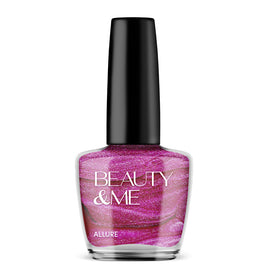 Beauty & Me Allure Two Tone Metallic Mid Pink Nail Polish 12ml