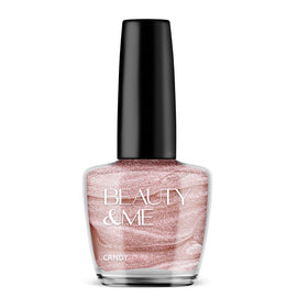 Beauty & Me Candy Two Tone Metallic Light Pink Nail Polish 12ml