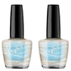 Beauty & Me Dove Creamy White Two Tone Metallic Nail Polish Duo 2x12ml