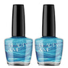 Beauty & Me Blueberry Two Tone Metallic Bright Blue Nail Polish 2x 12ml Duo
