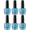 Beauty & Me Blueberry Bright Blue Metallic Nail Polish Duo Set 6 Pack 12ml