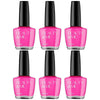 Beauty & Me Panther Pink Nail Polish Duo 6 Pack 12ml Quick Dry High Gloss