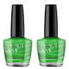 Beauty & Me Shamrock Light Green Nail Polish Duo 2x12ml Quick Dry Gloss