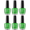 Beauty & Me Shamrock Green Nail Polish Duo 6 Pack 12ml Quick Dry Gloss