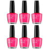 Beauty & Me Poppy Pink Nail Polish Duo 6 Pack 12ml Glossy Quick Dry