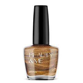 Beauty & Me Bronze Two Tone Metallic Nail Polish 12ml Glossy Finish