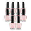 Beauty & Me Flamingo Very Light Pink Nail Polish Quick Dry Gloss 12ml Pack of 10