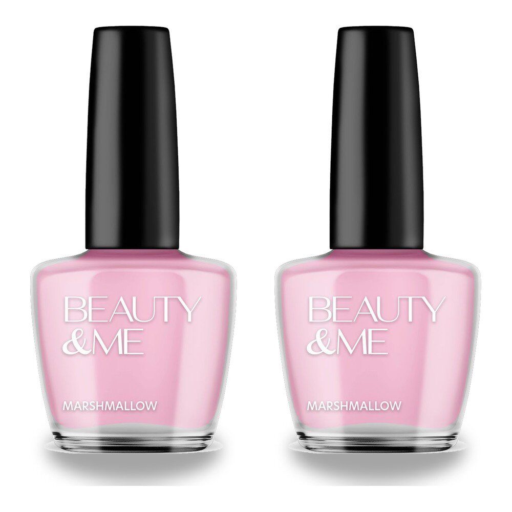 Beauty & Me Nail Polish Marshmallow Box of 6 Bundle of 2