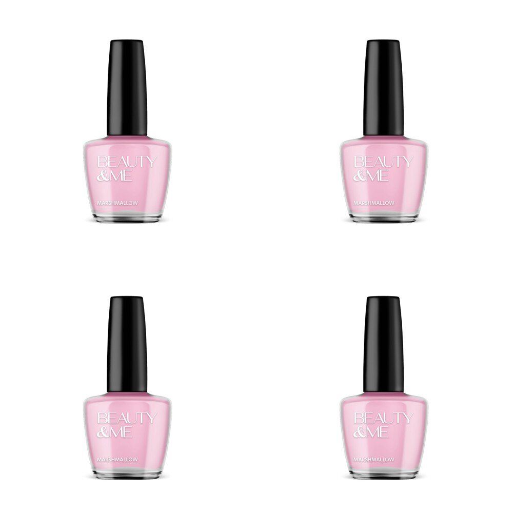 Beauty & Me Nail Polish Marshmallow Box of 6 Bundle of 4