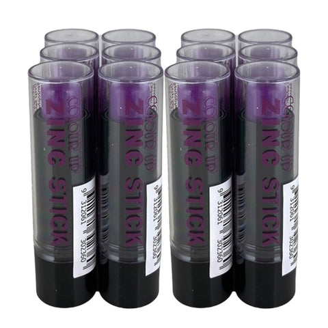 Colour Up 12Pack Zinc Stick Purple