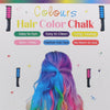 3P Hair Chalk Colour Brushes Pack of 6 Multi Colour