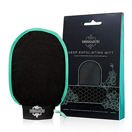 Dermasuri Body Scrub Mitt Deep Exfoliation For Soft Smooth Skin