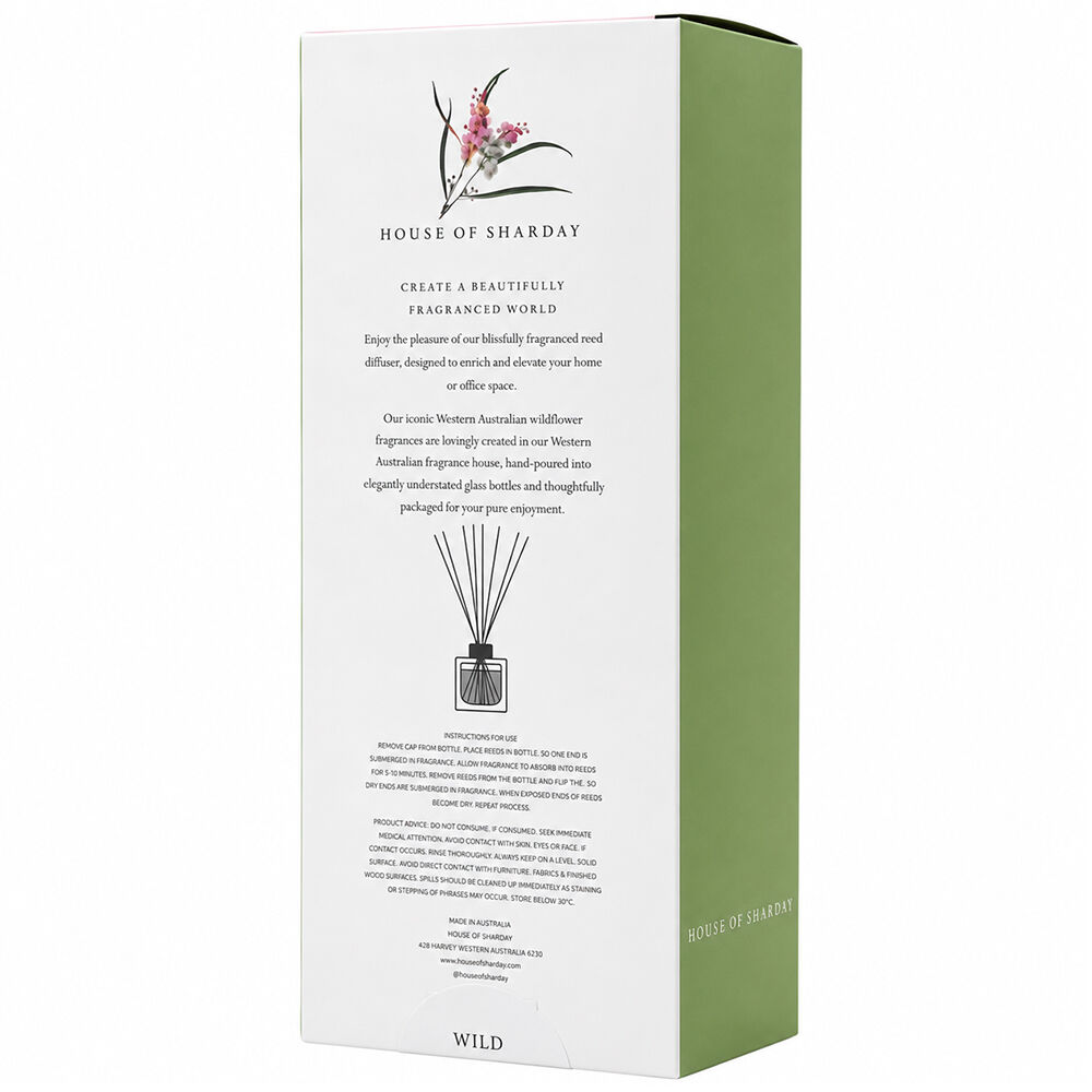 Sharday Wild Room Reed Diffuser 100ml Australian Made Home Fragrance