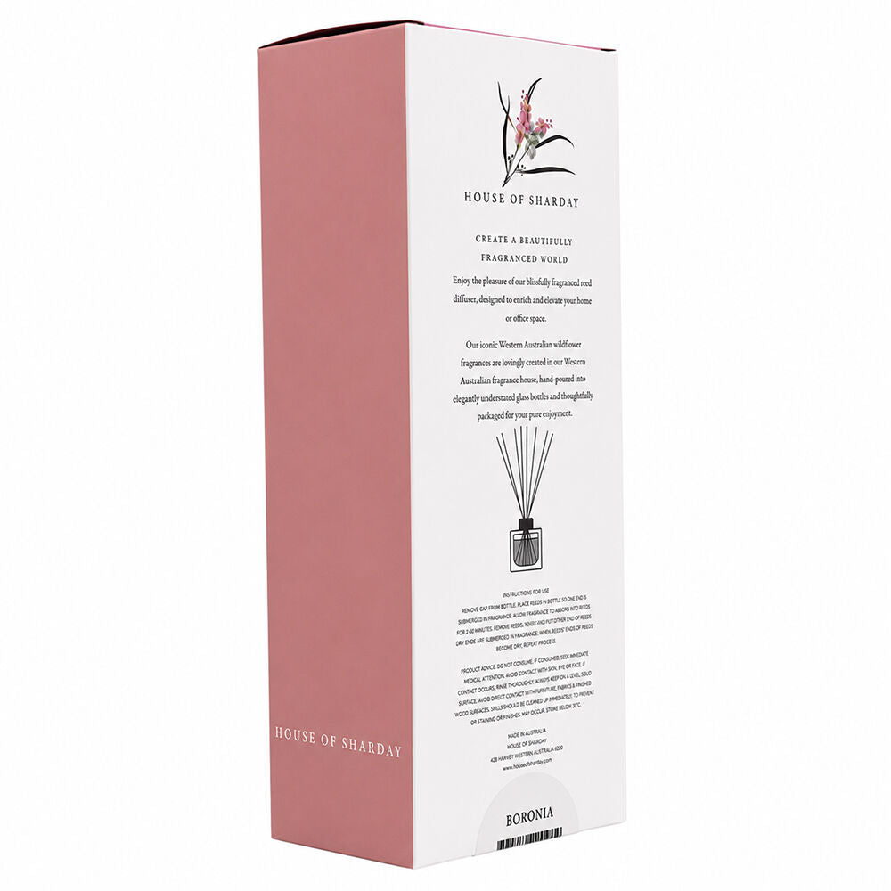 Sharday Boronia Room Reed Diffuser 100ml Australian Made Home Fragrance