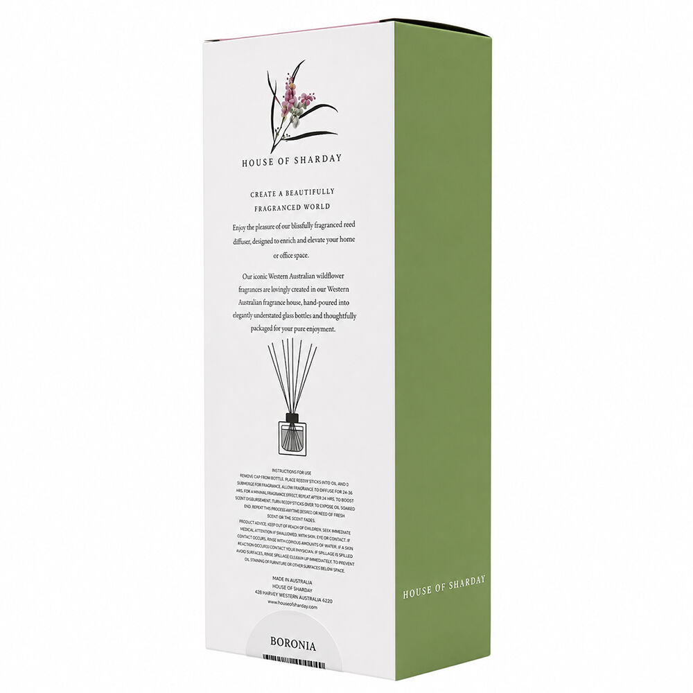 Sharday Boronia Room Reed Diffuser 100ml Australian Made Home Fragrance