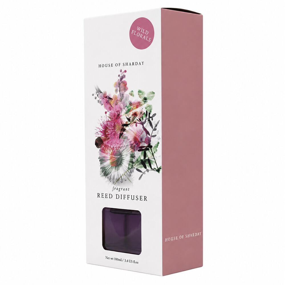 Sharday Wild Florals Room Reed Diffuser 100ml Australian Made Home Fragrance