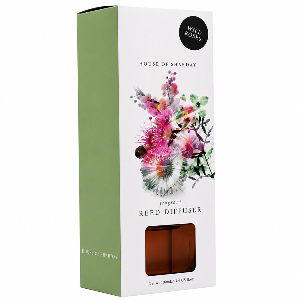 Sharday Wild Roses Room Reed Diffuser 100ml Australian Made Home Fragrance