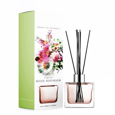 Sharday Wild Roses Room Reed Diffuser 100ml Australian Made Home Fragrance