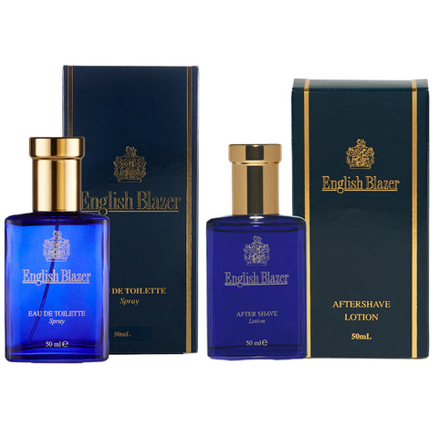 English Blazer After Shave Lotion and Eau De Toilette Mens Set 50ml