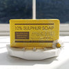 10% Sulphur Soap Bar 190g Natural Antibacterial Vegan Friendly Vitamin E