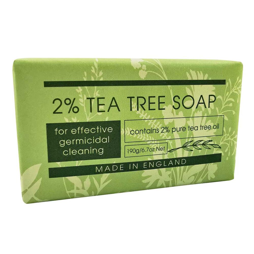 2% Tea Tree Soap Bar 190g with Aloe Vera Natural Antibacterial Cleanse