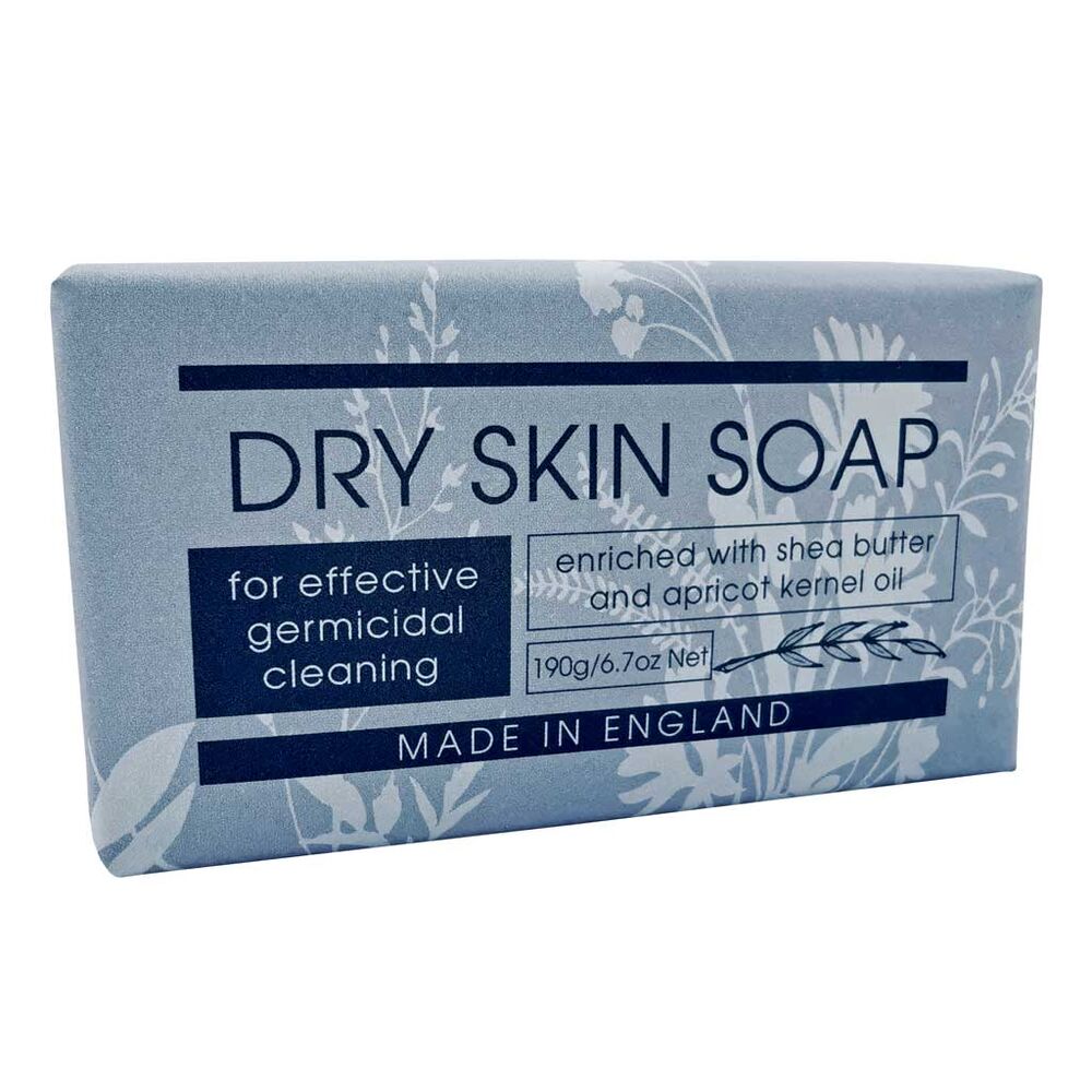 Dry Skin Soap Bar 190g with Apricot Kernel Oil Glycerine and Shea Butter UK Made